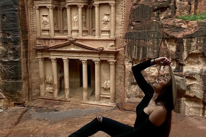 3Day Private tour from Amman to Petra Wadi Rum Aqaba Dead Sea - Day 2: Petra time focused on the Djinn Blocks and Al Khazna