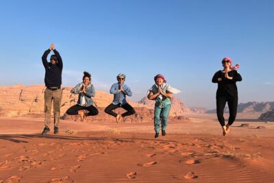 8 Day Yoga Journey Jordan : Wadi Rum - Petra - Red Sea & Dead Sea - Amman Start Point: Pickup and the Rhythm of Half-Board