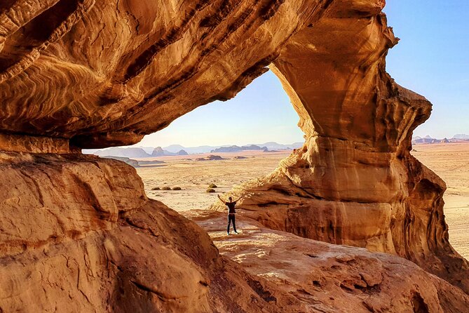 Best of Wadi Rum | Full day jeep tour + overnight in bedouin camp | Pack all-in - Sunset in the desert, then a Bedouin camp night under the stars