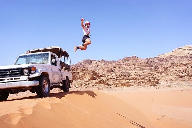 Half-Day Jeep Safari "Wadi Rum Highlights!" w/ Professional Bedouin Guide - Camel Riding and Sandboarding: How to Choose Your Add-Ons