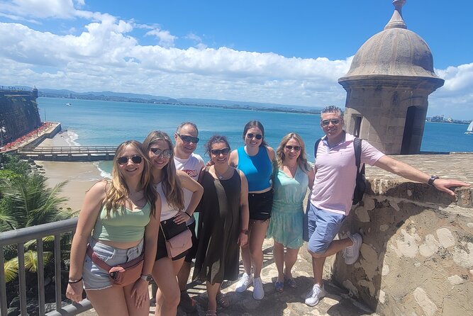Intensive Old San Juan Opulent Coffee/Rum/Tastings Walking Tour - Calle de la Fortaleza and the umbrella street art project