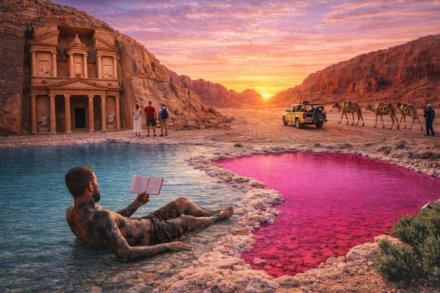 Jordan Private 2-Day: Petra, Wadi Rum, Pink Lake & Dead Sea - What the Wadi Rum 4x4 Really Gives You