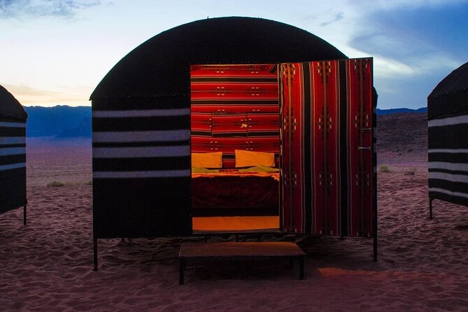Private 1 Day Wadi Rum Desert Tour - Badawa Camp Bivouac Night: Sunset Dinner and Sleeping Under Stars