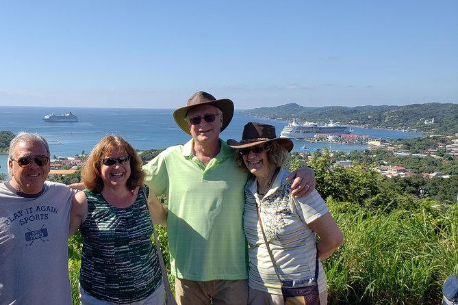 Roatan Monkey and Sloth Tour with Chocolate and Rum Factory - Roatan Through Downtown Streets, Markets, and a Big View