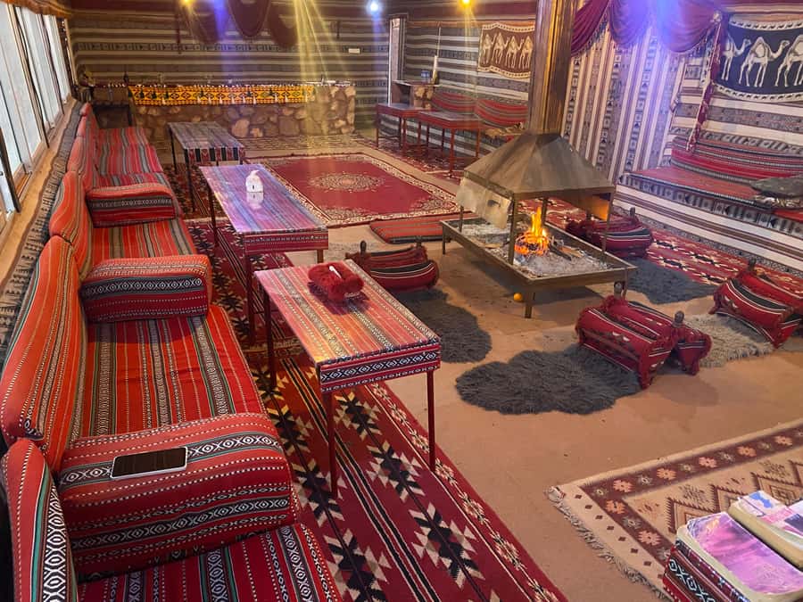 Wadi Rum: Bedouin Camp Stay,Full-Day Desert Tour with 3Meals - Canyon Walks, Burdah Rock Bridge, and Dune Bashing