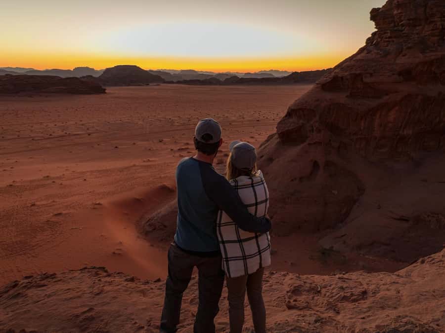Wadi Rum: Explore 10-Hour Jeep Tour Pass, Guide, Meal & Stay - Sunset viewpoint: where the day slows down on purpose