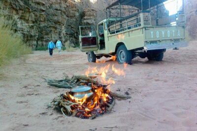 Wadi Rum Jeep Tour & Camp; Overnight - Lawrence’s Spring and Lawrence’s House: Film Fame Meets Real Desert History