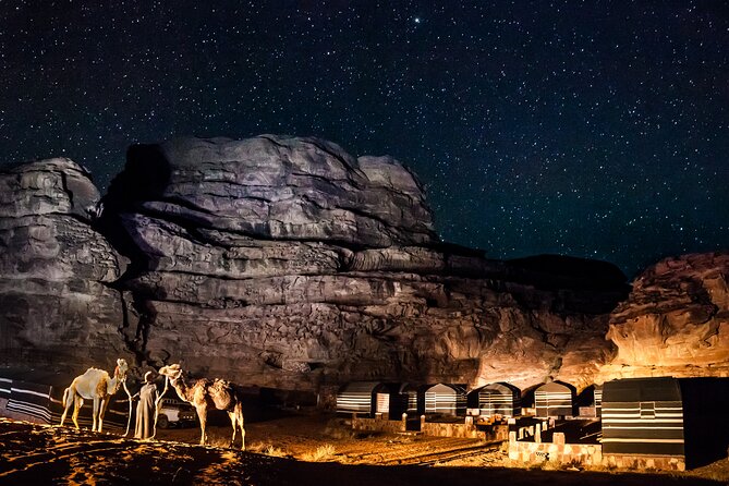 Wadi Rum Jeep Tour & Camp; Overnight - Sunset, Fire, Oud Music, and Stars From the Bedouin Camp