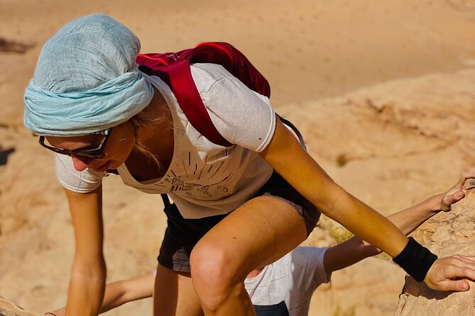 Wadi Rum Mountain Hike & Climb: Burdah, with a bridge at the top! + tour & Lunch - Umm Fruth Bridge: a second bridge moment with an easier route