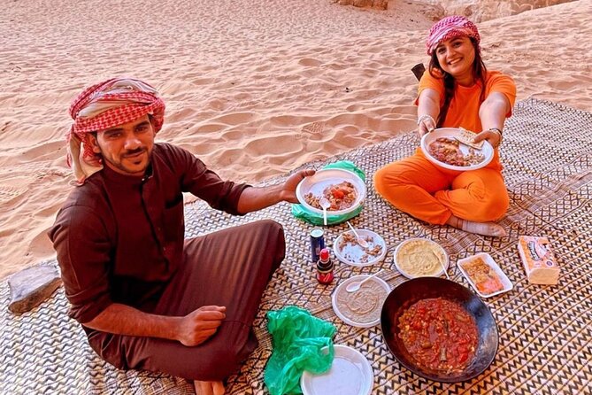 Wadi Rum Mountain Hike & Climb: Burdah, with a bridge at the top! + tour & Lunch - Abu Khashaba Canyon: where the red desert turns green