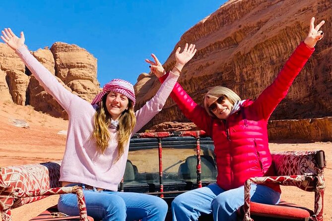 Wadi Rum overnight jeeptour - 1 Day/ 1 Night - Red Sand Dune (Al Ramal): the fun stop you’ll either love or overthink