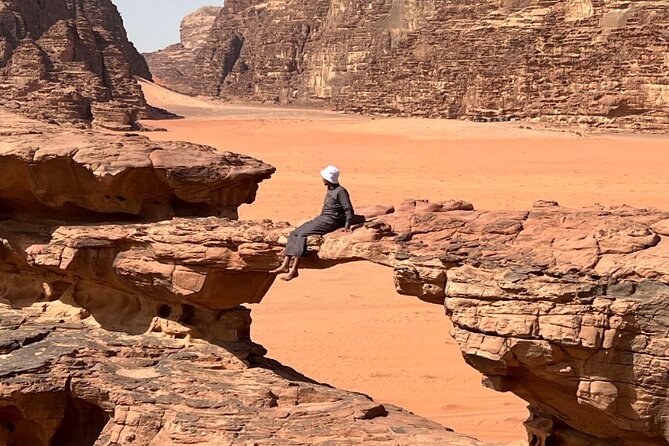 Wadi Rum Short Tours - Um Frouth Arch: Scramble Up for the Photo